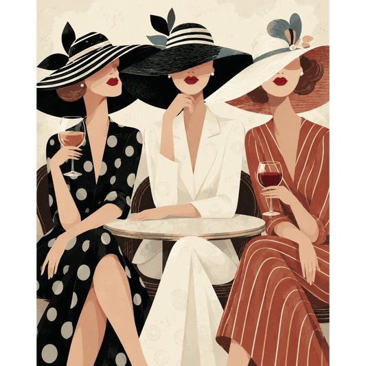 Ladies at Aperitivo | Paint by Number