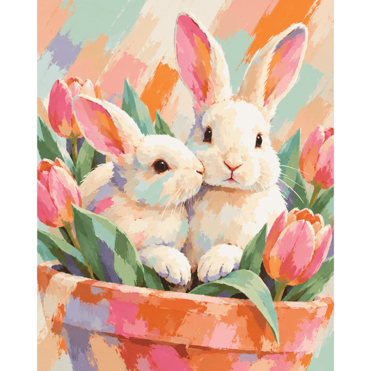 Springtime Pair | Paint by Number