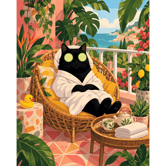 The Zen Garden Cat | Paint by Number