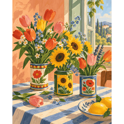 The Tin Can Flower Studio | Paint by Number