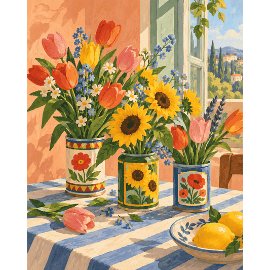The Tin Can Flower Studio | Paint by Number