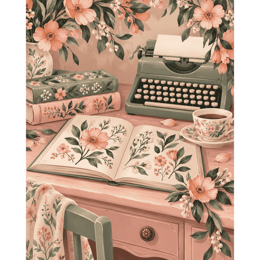 The Botanical Writing Desk | Paint by Number
