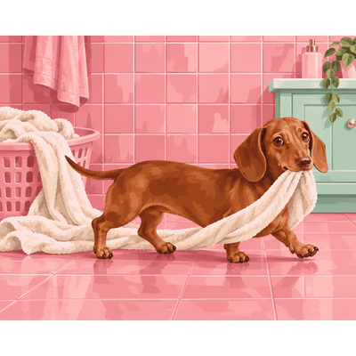 The Towel Thief | Paint by Number