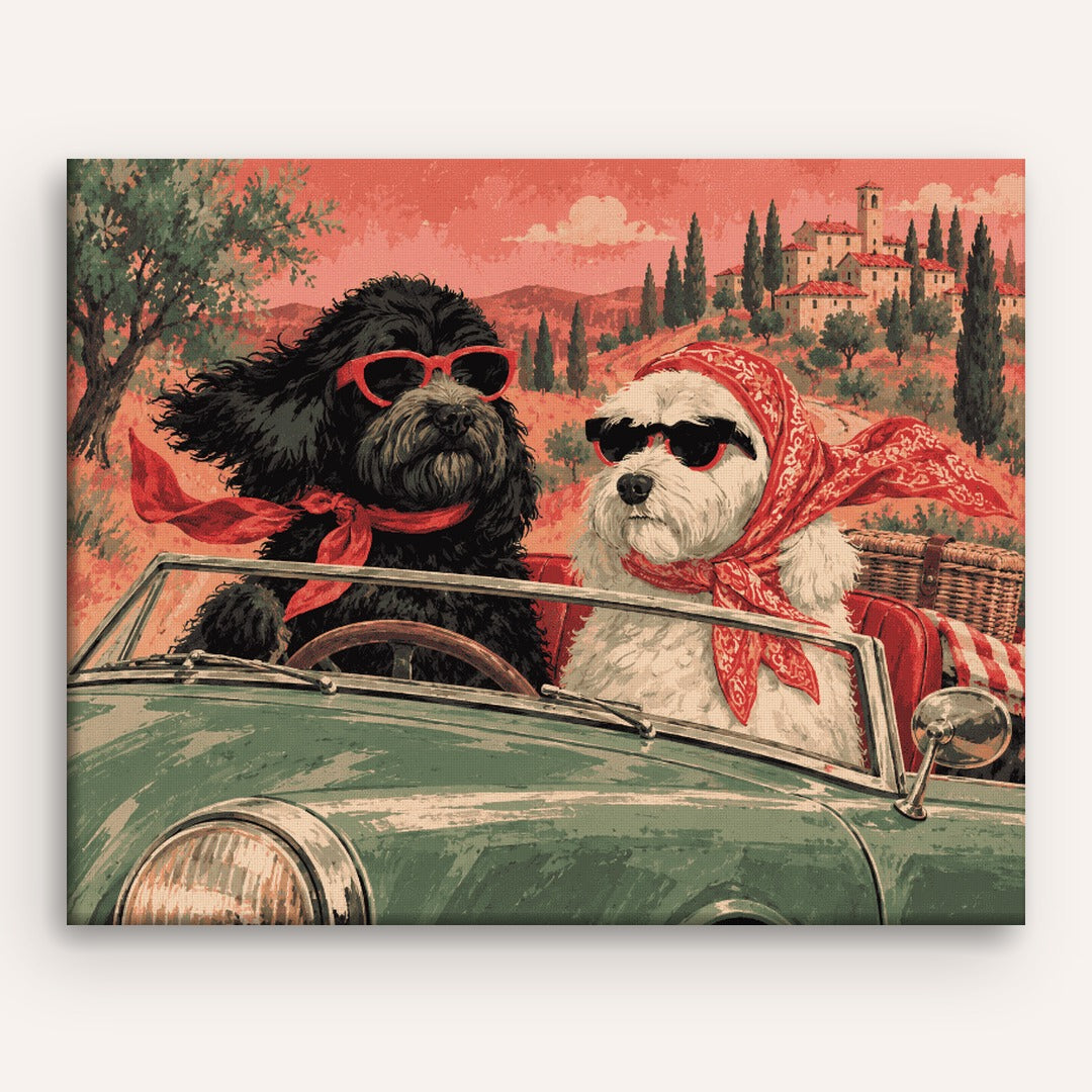 The Canine Road Trip | Paint by Number