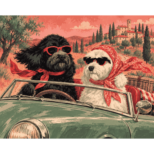 The Canine Road Trip | Paint by Number