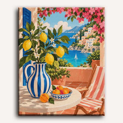 Amalfi Lemon Grove | Paint by Number