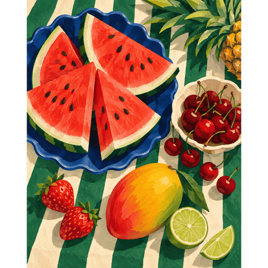 Summer Fruit Spread | Paint by Number