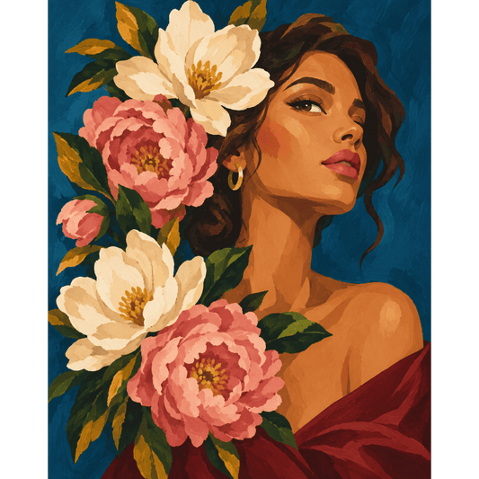Magnolia Portrait | Paint by Number