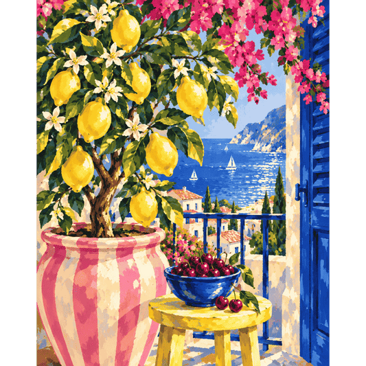 Amalfi Shutter Citrus | Paint by Number
