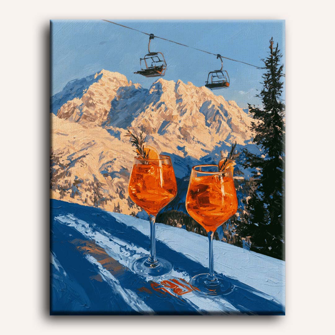Slopeside Spritz | Paint by Number