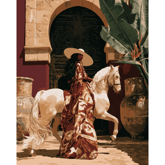 Moroccan Doorway Ride | Paint by Number