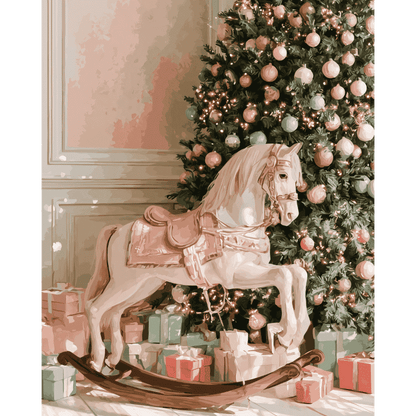 Pastel Rocking Horse | Paint by Number