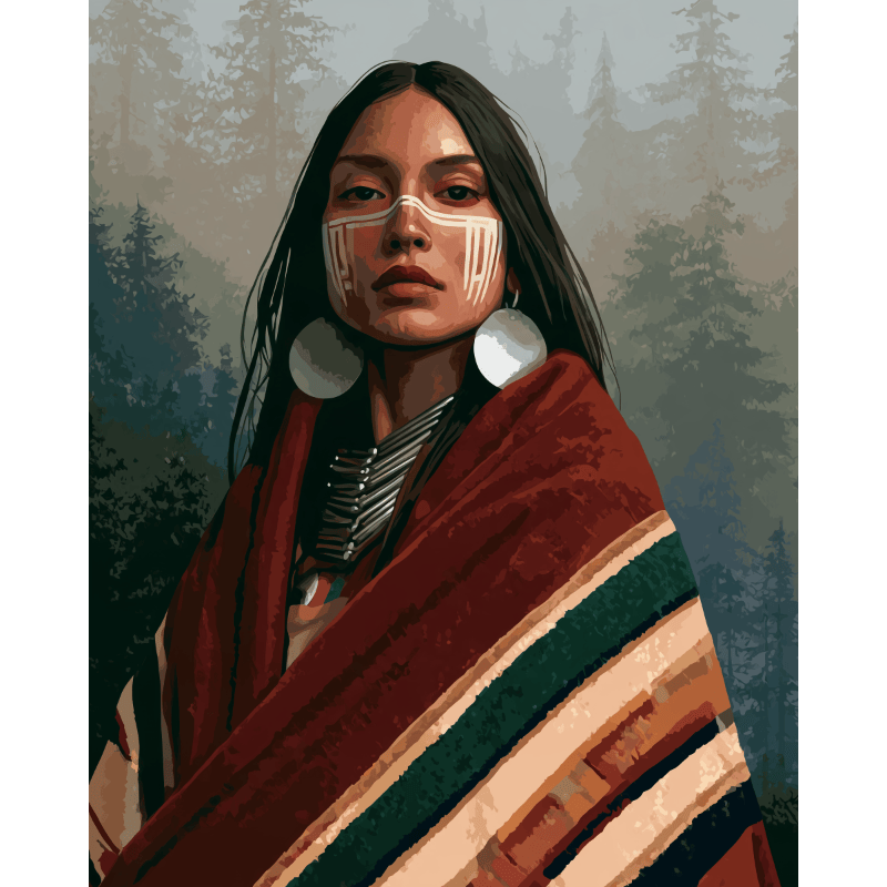 Silent Forest Gaze | Paint by Number