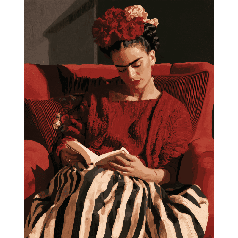 Reading Frida | Paint by Number