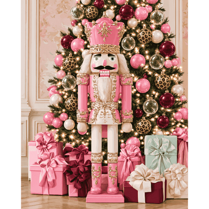 Navidad del cascanueces rosa | Pintar por números
