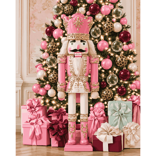 Pink Nutcracker Christmas | Paint by Number