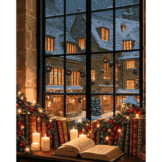Candlelit Village Nook | Paint by Number