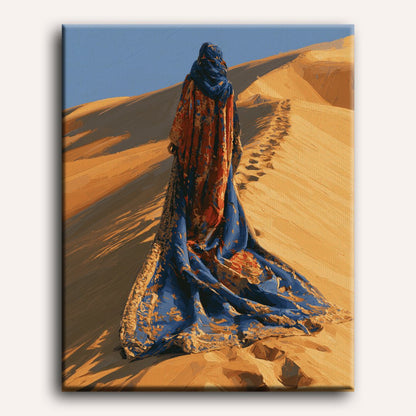 El manto del caminante de las dunas | Pintar por números