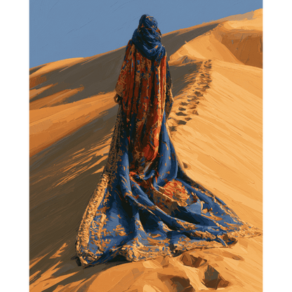 El manto del caminante de las dunas | Pintar por números