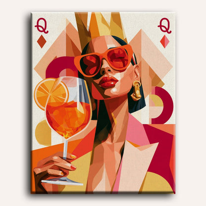 Ruutukuningattaren spritz | Numeromaalaus