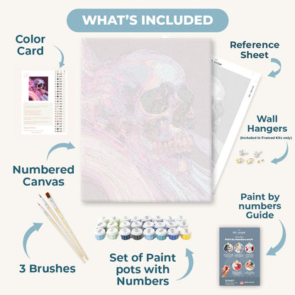 Opaline Skull | Paint by Number
