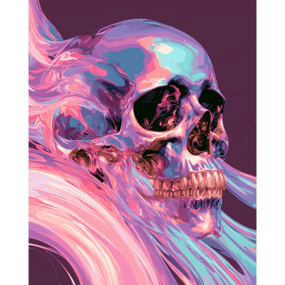 Opaline Skull | Paint by Number