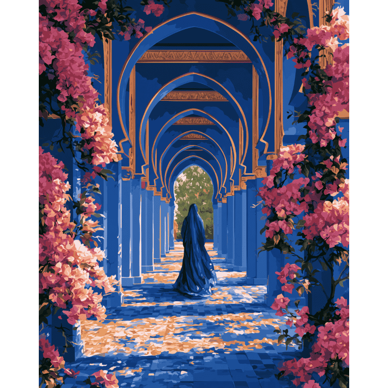 Bougainvillea Riad Walk | Paint by Number