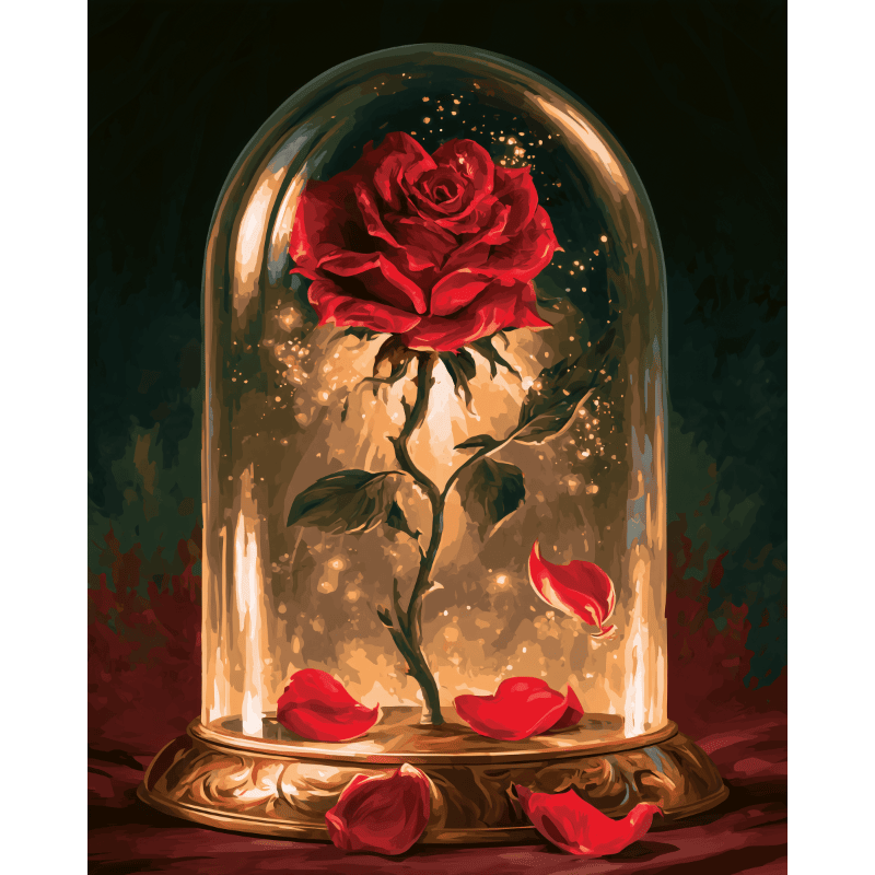 Enchanted Rose Dome | Paint by Number