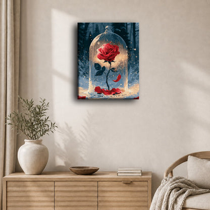 Rose Under Glass | Paint by Number