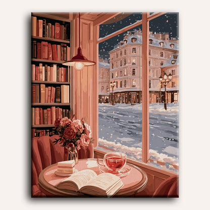 Angolo Lettura Rosato | Dipingi con i numeri
