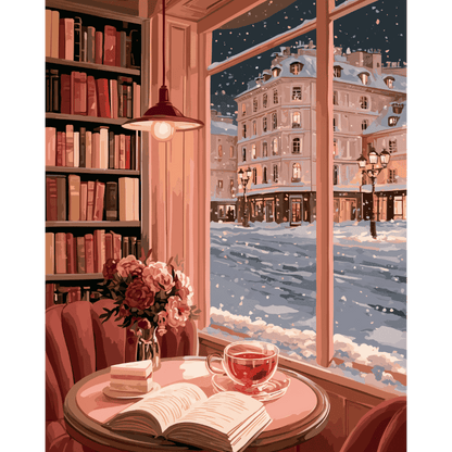 Angolo Lettura Rosato | Dipingi con i numeri