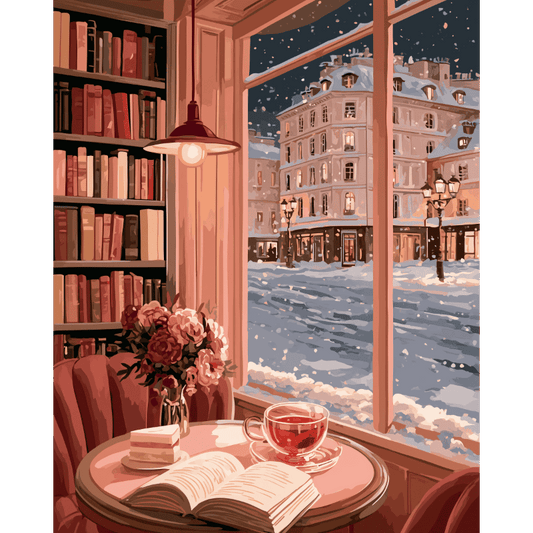 Angolo Lettura Rosato | Dipingi con i numeri