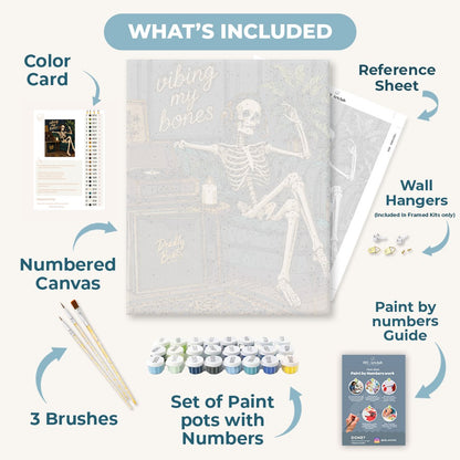 Skeleton's Vinyl Groove | Paint by Number
