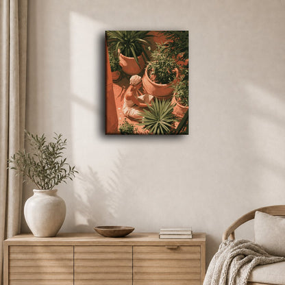 Terracotta Garden Corner | Paint by Number