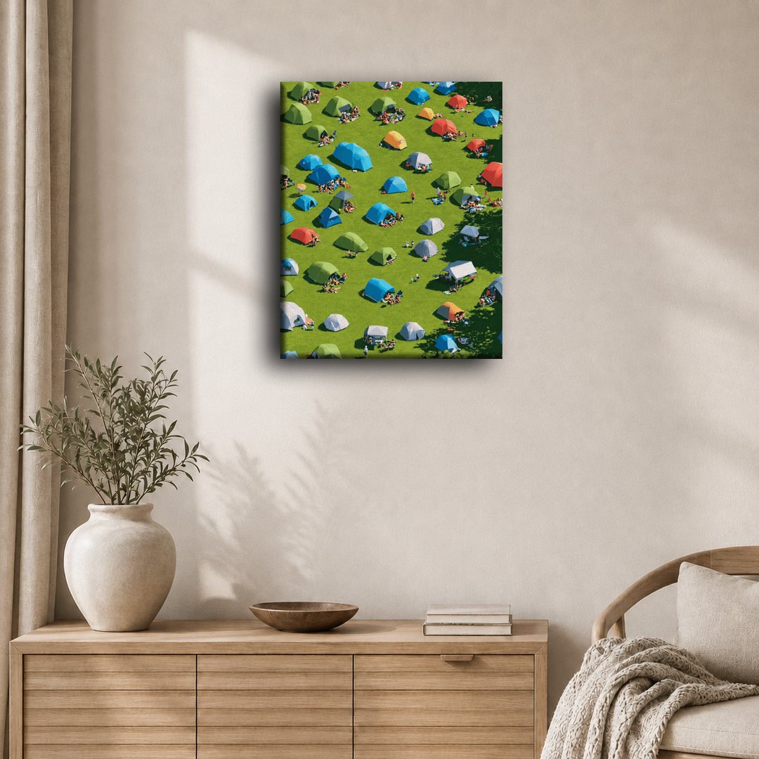 Festival Field From Above | Paint by Number