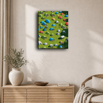 Festival Field From Above | Paint by Number