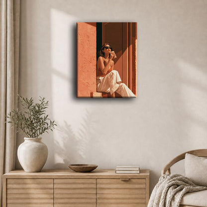 Sunlit Doorway Sip | Paint by Number