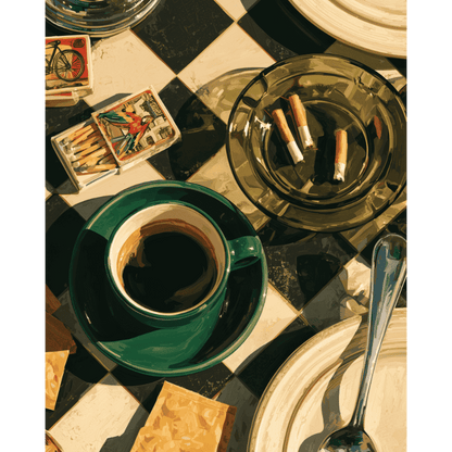 Espresso & askebeger | Maleri etter tall
