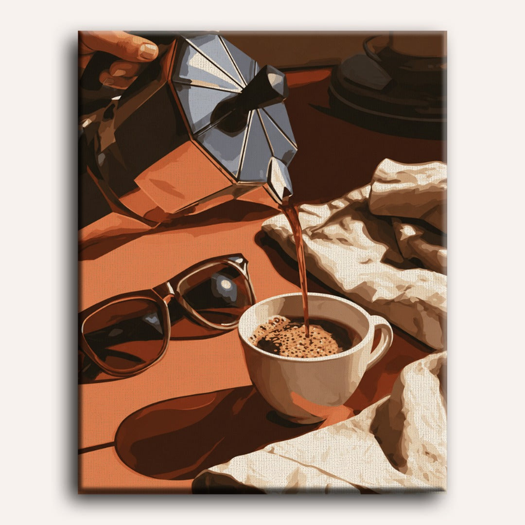 Moka Pot Morning | Paint by Number
