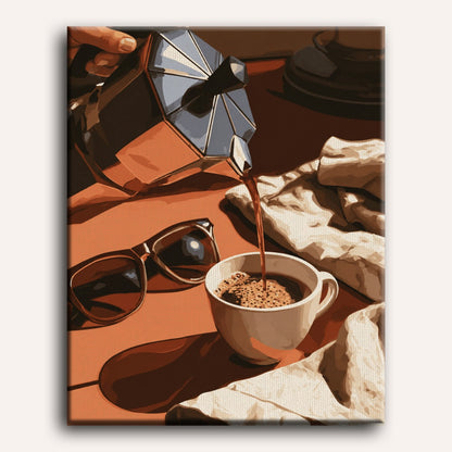 Moka Pot Morning | Paint by Number