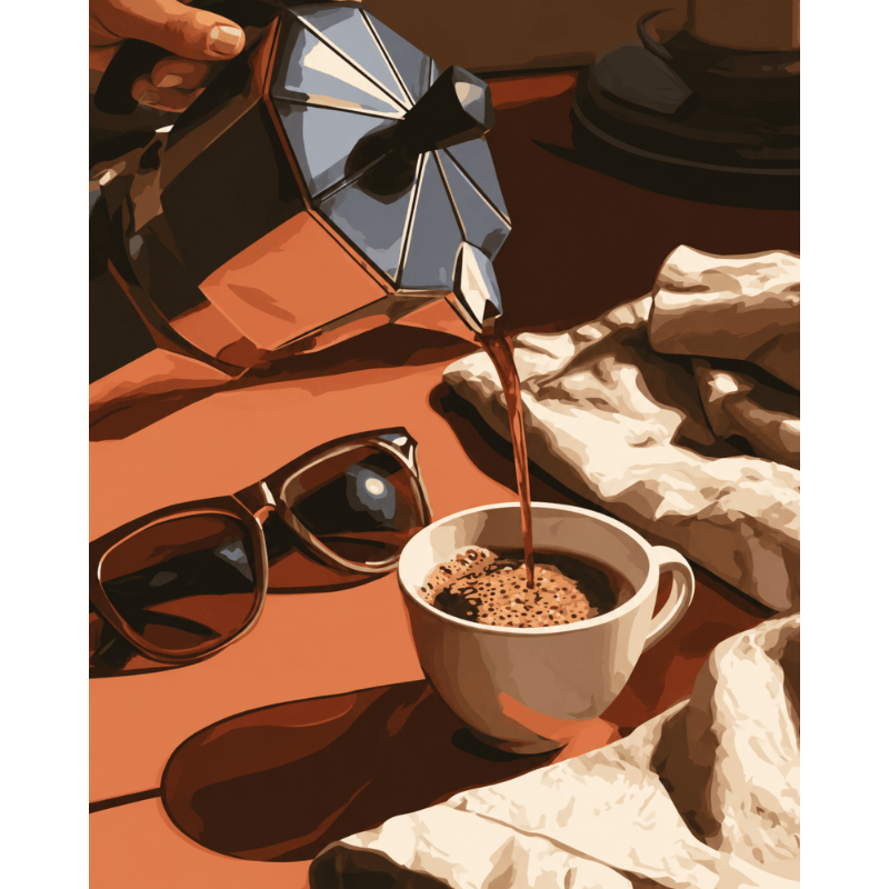 Moka Pot Morning | Paint by Number