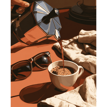 Moka Pot Morning | Paint by Number