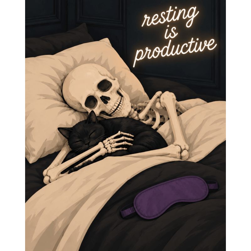 Skelettets lata morgon | Måla efter nummer