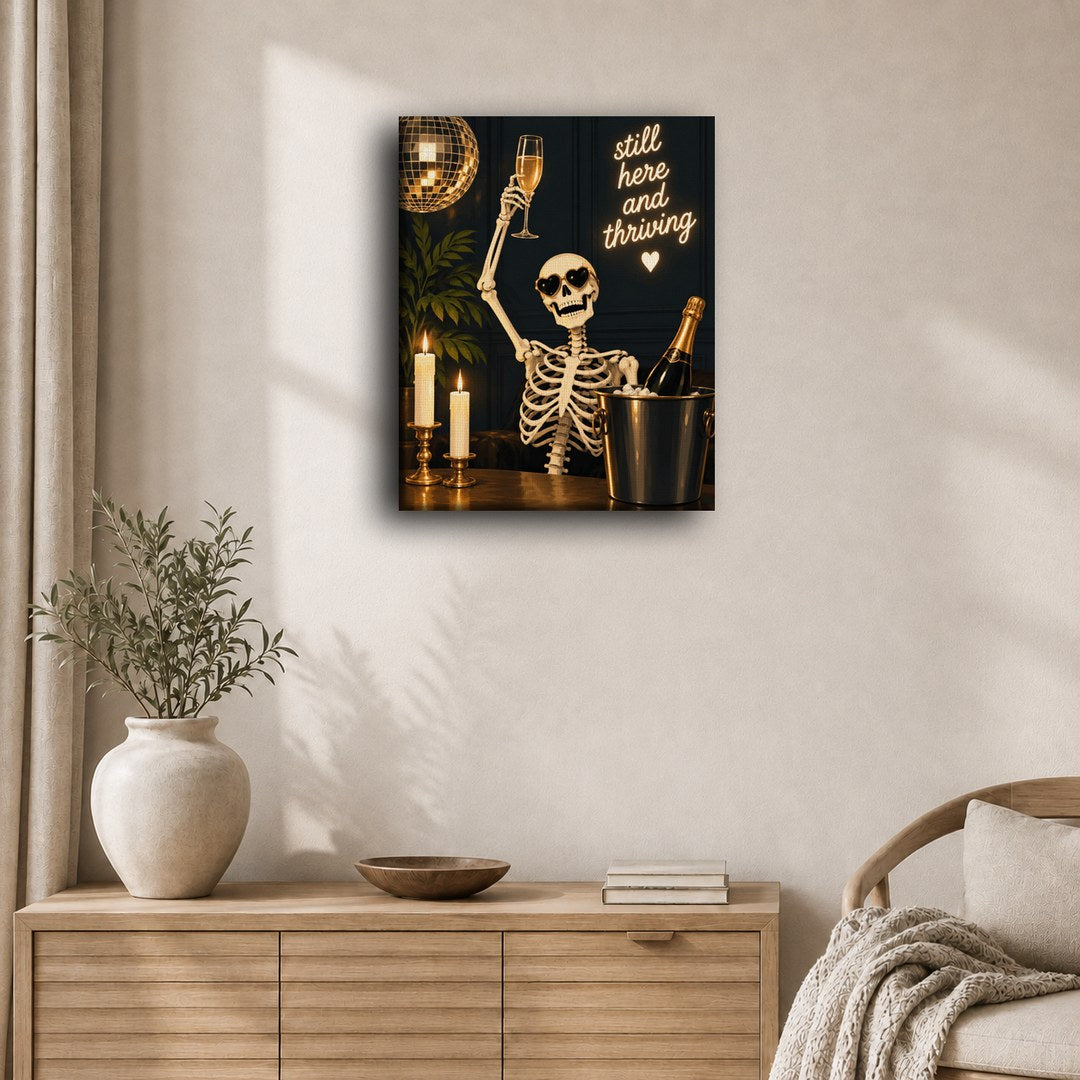 Skelettets skål för livet | Måla efter nummer