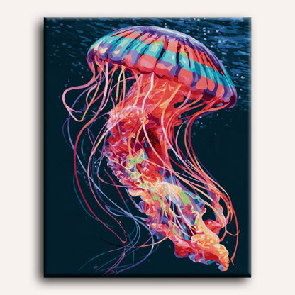 Neon Jellyfish | Paint by Number