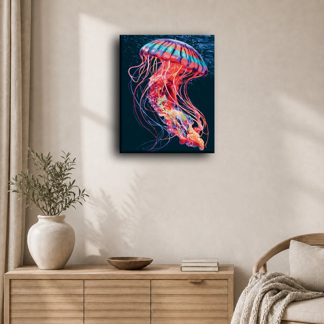 Neon Jellyfish | Paint by Number