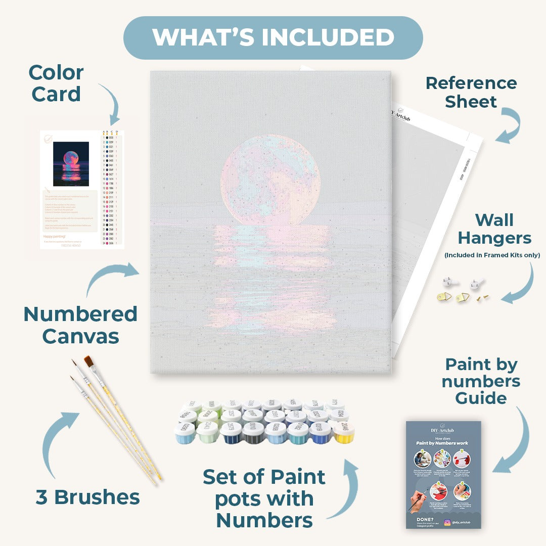 Technicolor Moonrise | Paint by Number