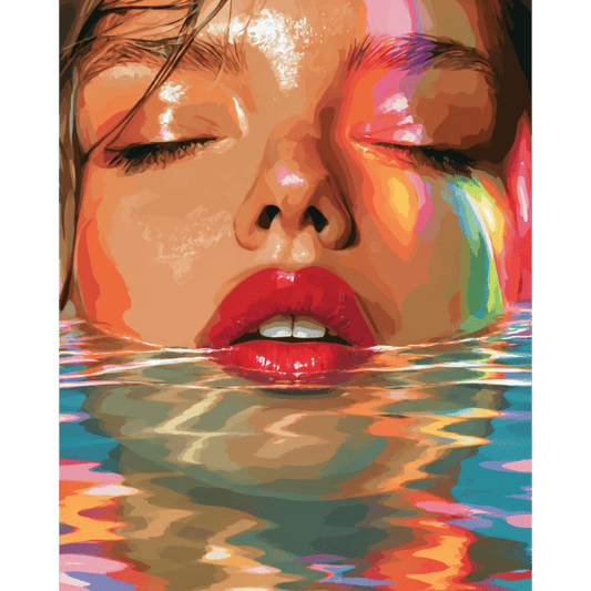 Arc-en-ciel qui émerge | Peinture à numéros