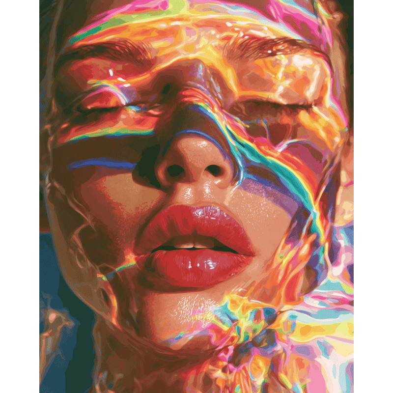 Baiser prisme | Peinture à numéros