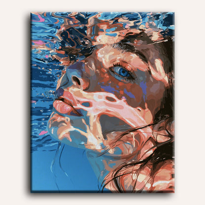 Blue-Eyed Undertow | Paint by Number